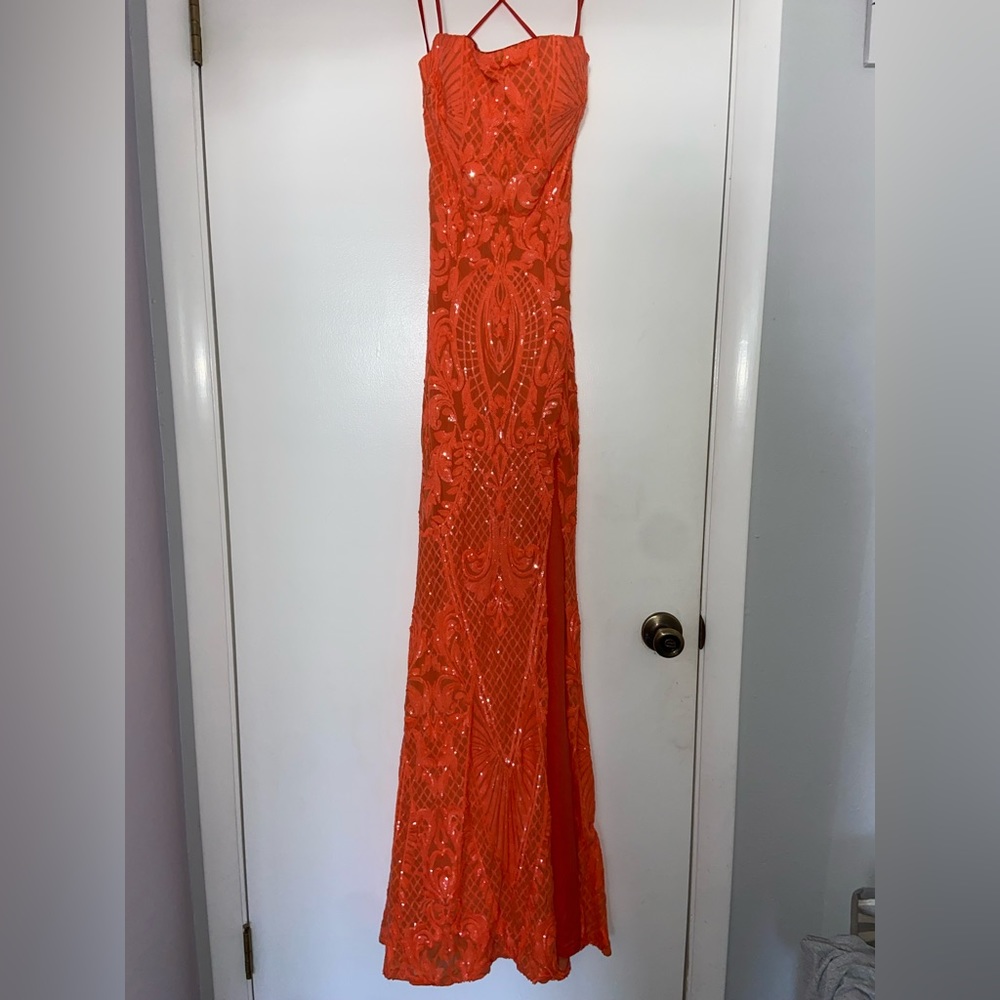Windsor Orange Prom Dress